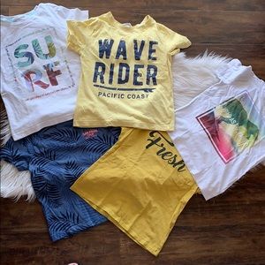 Set of 5 tshirts h&m Zara 5t boys